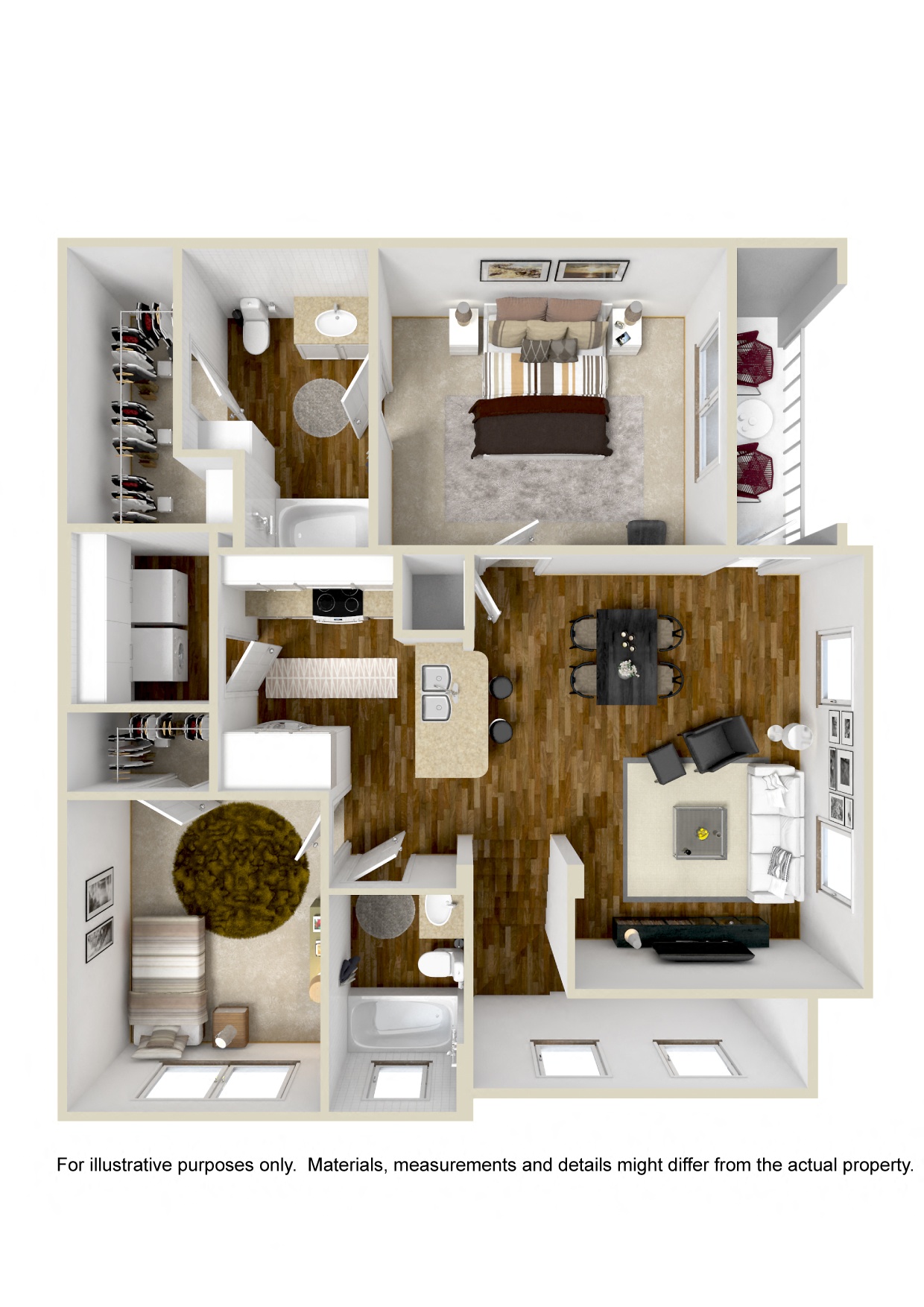 The Cove | 1,084 Sq. Ft. at Wellington Grande Apartment Homes, Longview