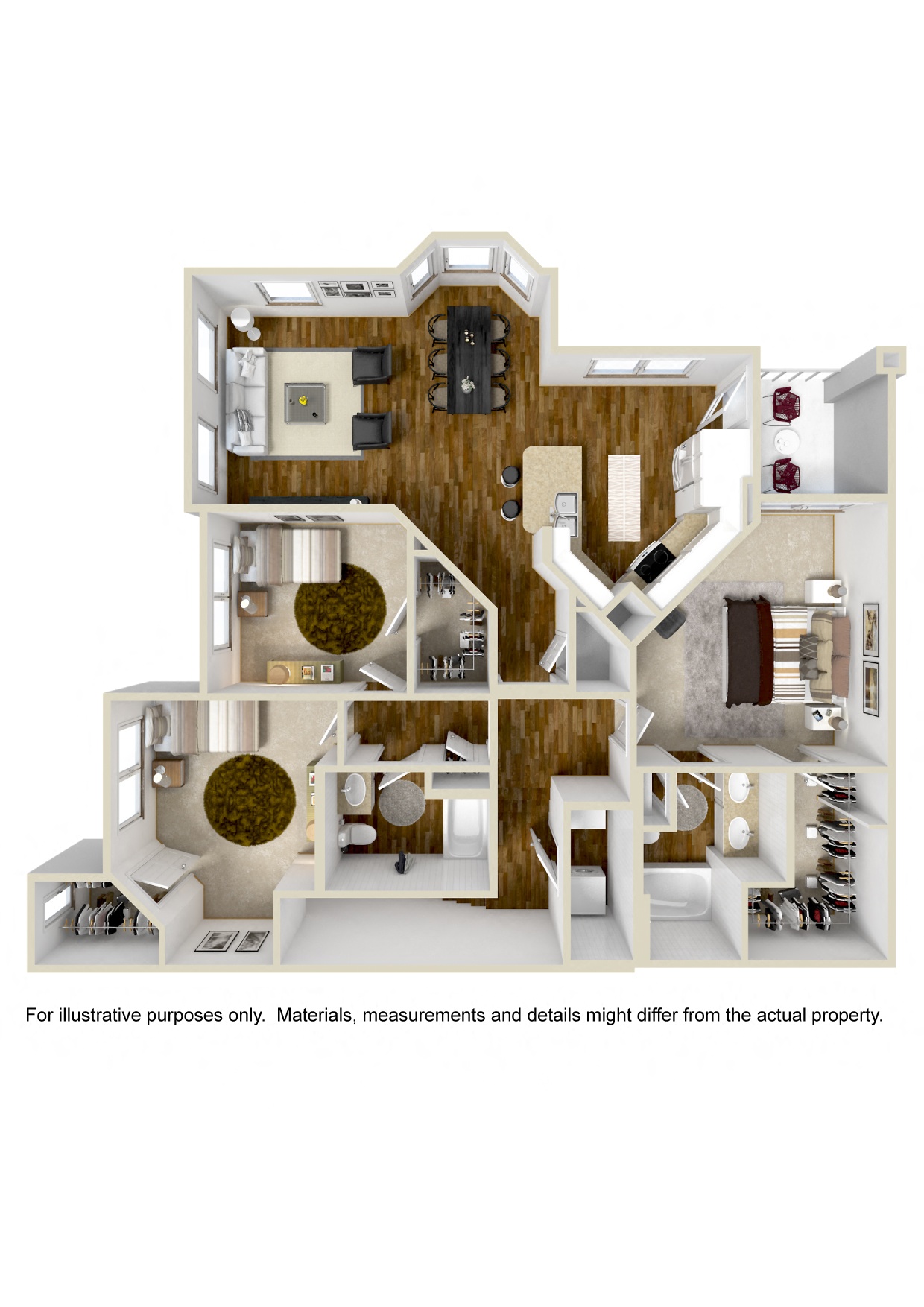 The Grande | 1,472 Sq. Ft. at Wellington Grande Apartment Homes, Longview, TX, Texas