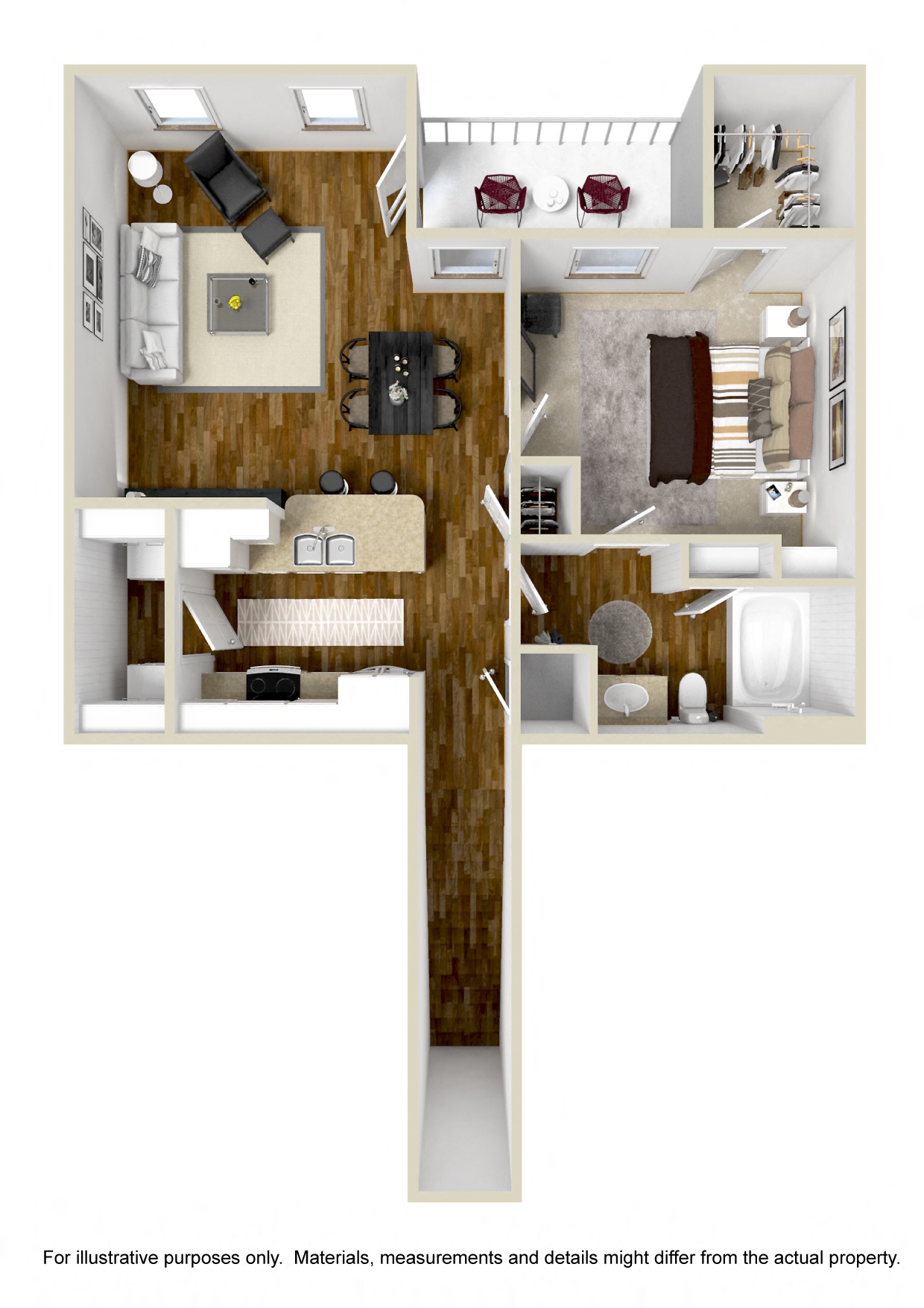 The Horizon | 859 Sq. Ft. at Wellington Grande Apartment Homes, Longview, 75605