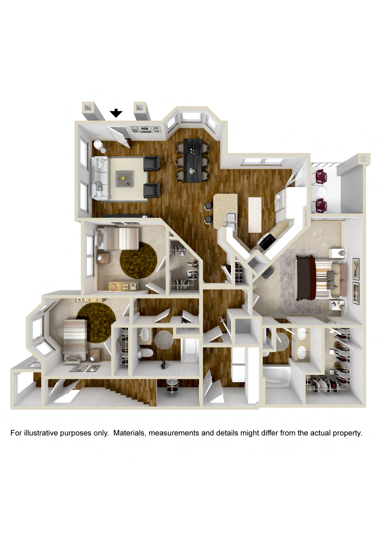 The Retreat | 1,373 Sq. Ft. at Wellington Grande Apartment Homes, Texas, 75605