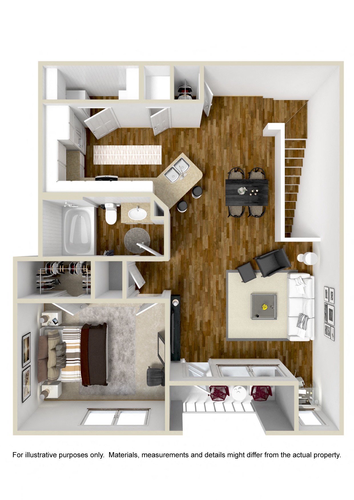 The Terrace | 951 Sq. Ft. at Wellington Grande Apartment Homes, Longview, TX, Texas