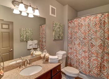 Bathroom Sink at Wellington Grande Apartment Homes, Longview, TX, 75605