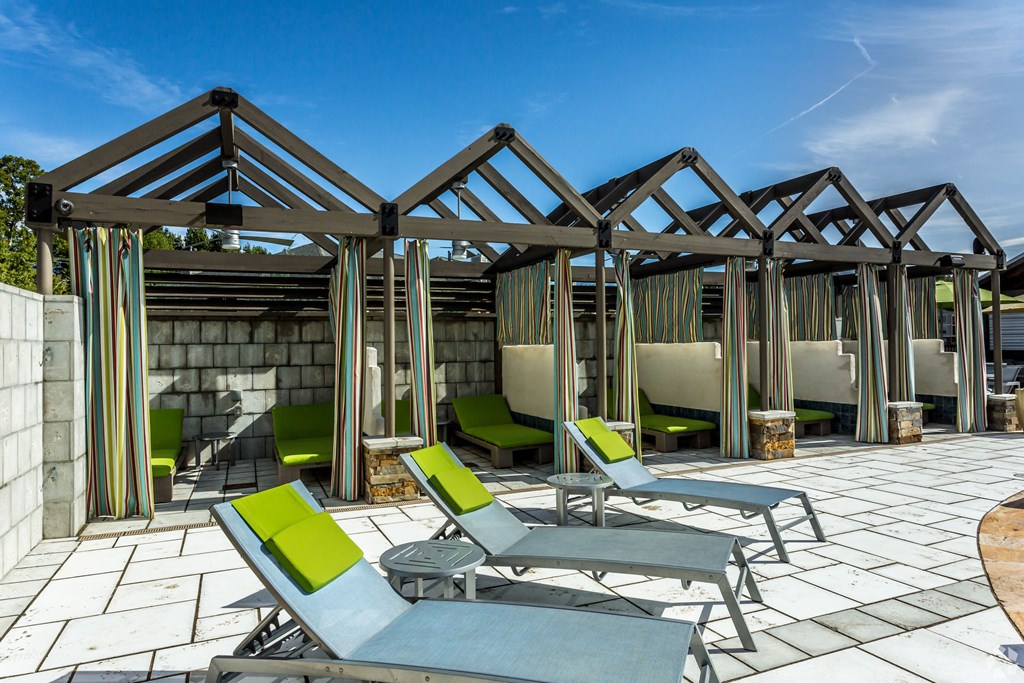 Poolside Relaxing Chairs at Quail Ridge Apartment Homes, Tennessee