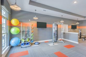 Plyometrics Gym Area at The Met Apartment Homes, Hattiesburg, MS