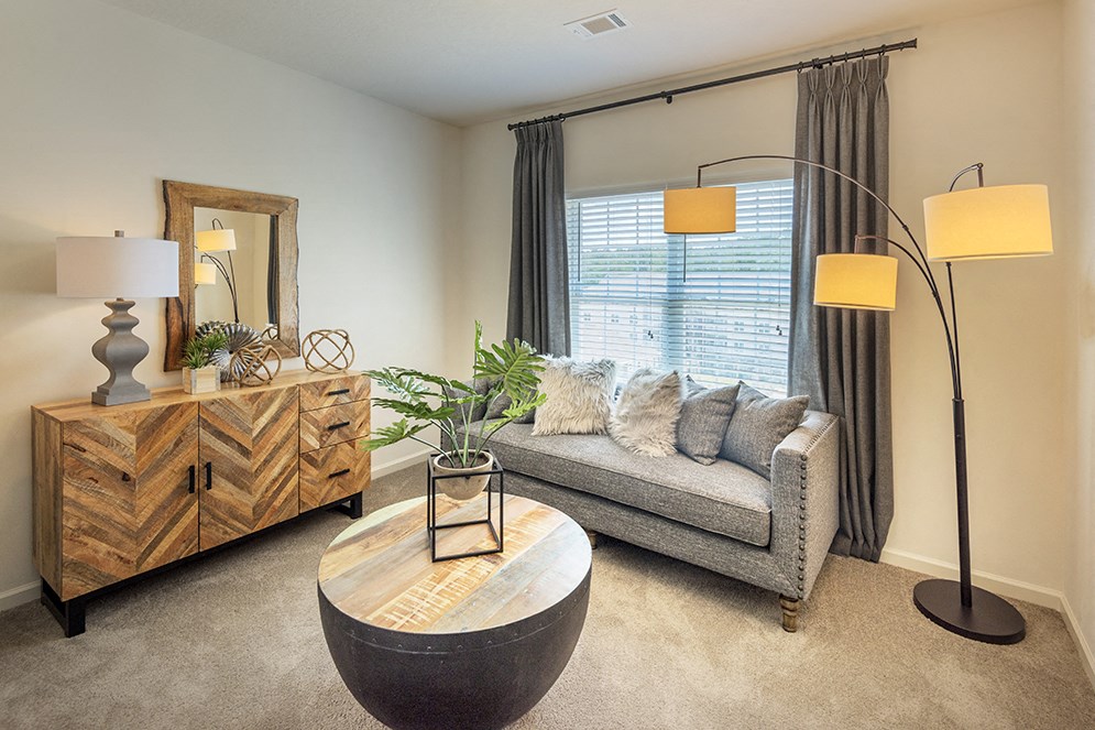 Living Room with a View at The Met Apartment Homes, Mississippi, 35402