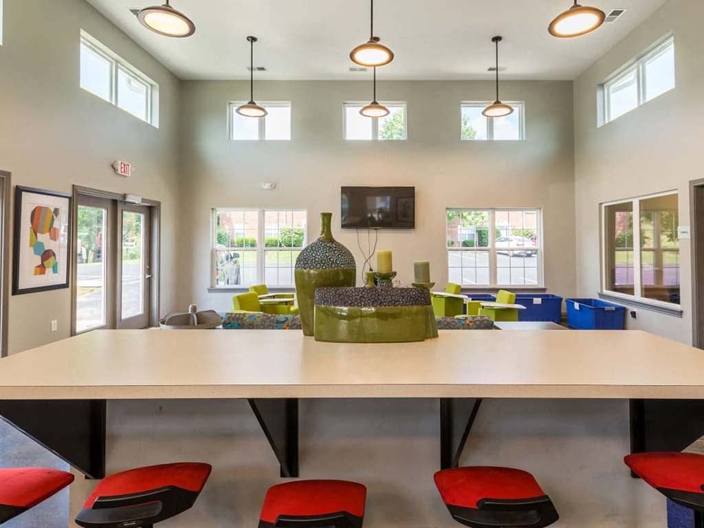 Leasing office at HUB of New Albany, New Albany, Indiana