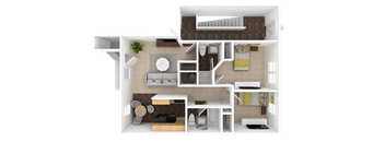 Crossing Floor Plan at HUB of New Albany, New Albany, IN