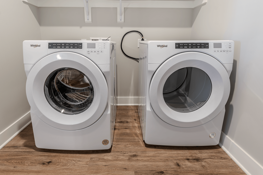 Washer Dryer In Unit at The Village at Sandstone Apartments, Greenwood, Indiana