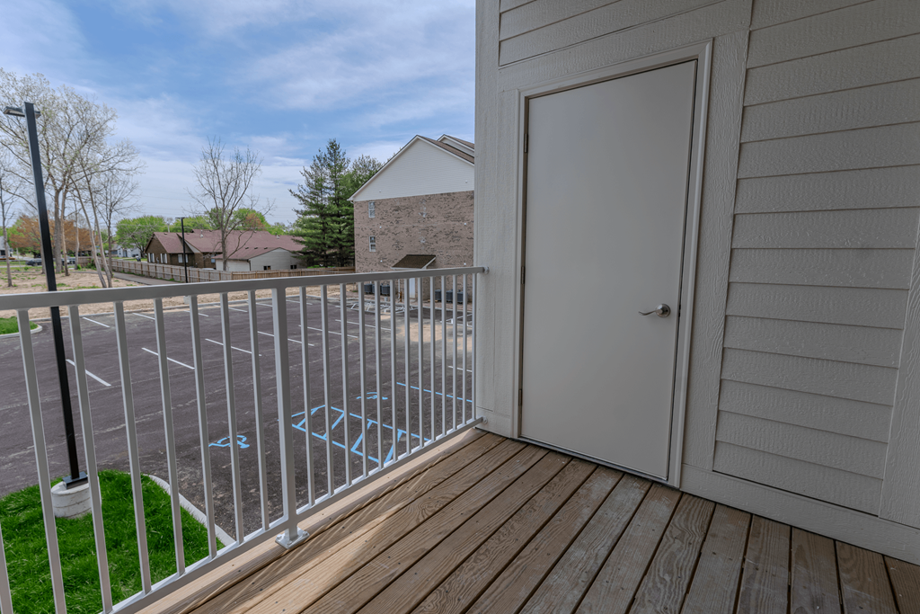 Private Balcony at The Village at Sandstone Apartments, Indiana, 46142