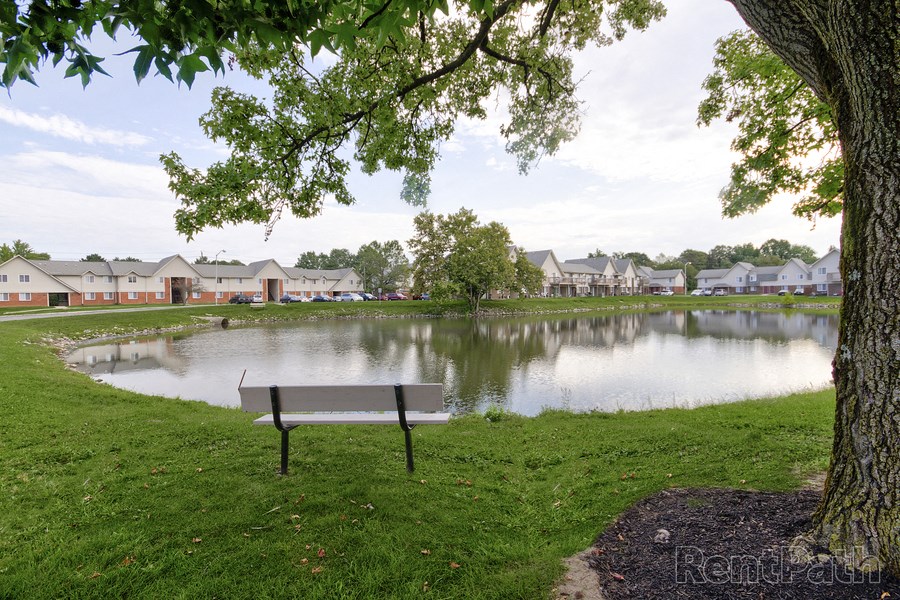 Lake With Lush Natural Surrounding at Lake Camelot Apartments, Indianapolis, Indiana