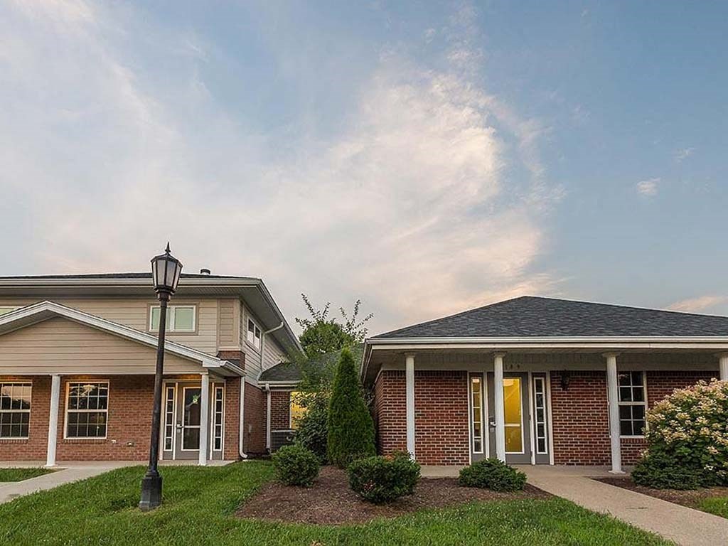 On-site leasing office and clubhouse at HUB of New Albany, New Albany