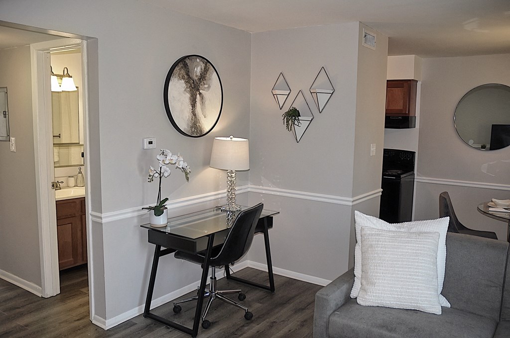 Modern Desk Nook at Pickwick Farms Apartments in Indianapolis, IN