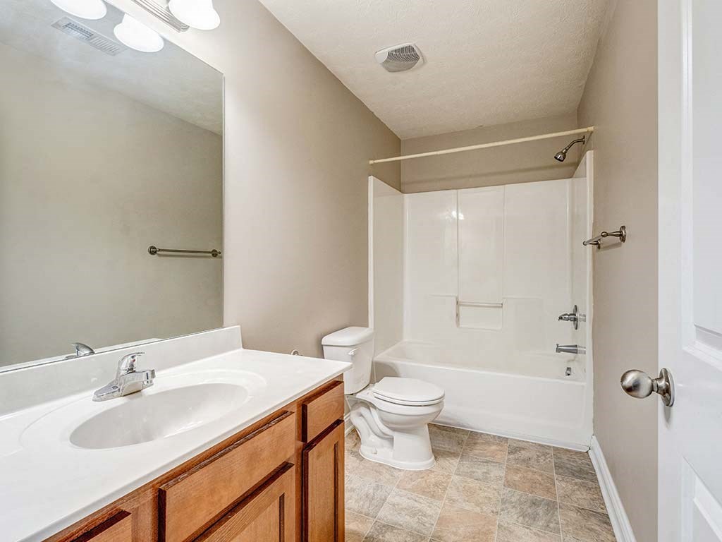 Large, updated bathroom at HUB of New Albany, New Albany, Indiana