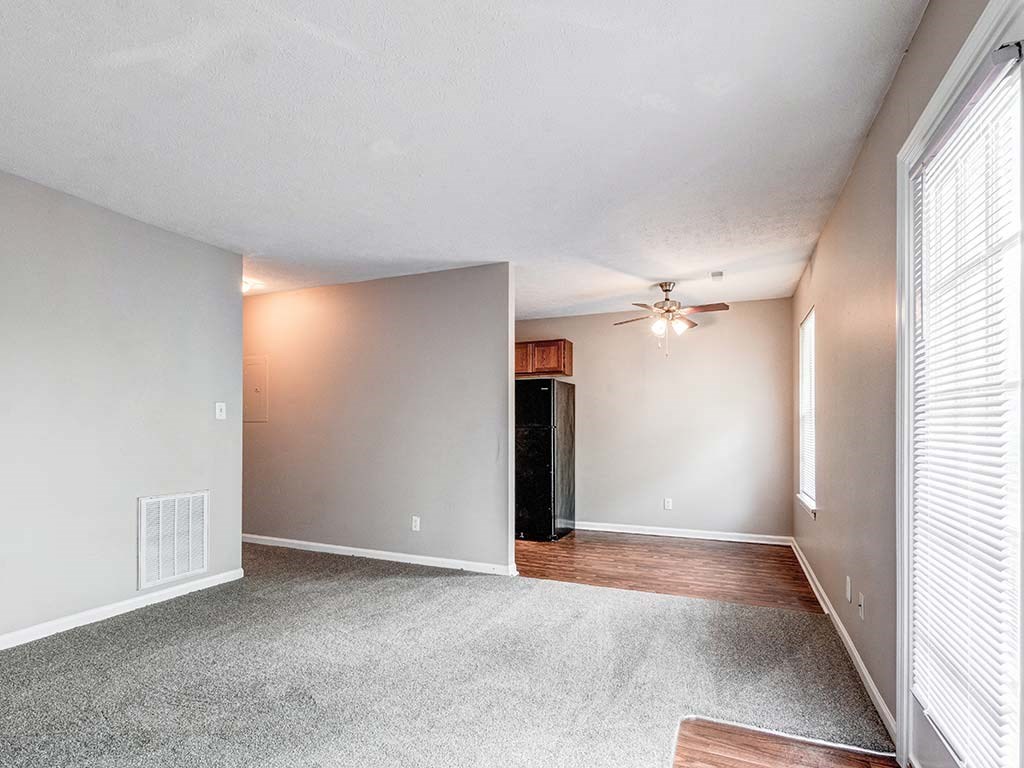 Spacious living room at HUB of New Albany, New Albany, 47150