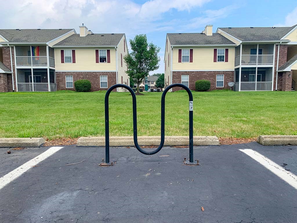 Bike rack at Barton Farms in Greenwood, IN