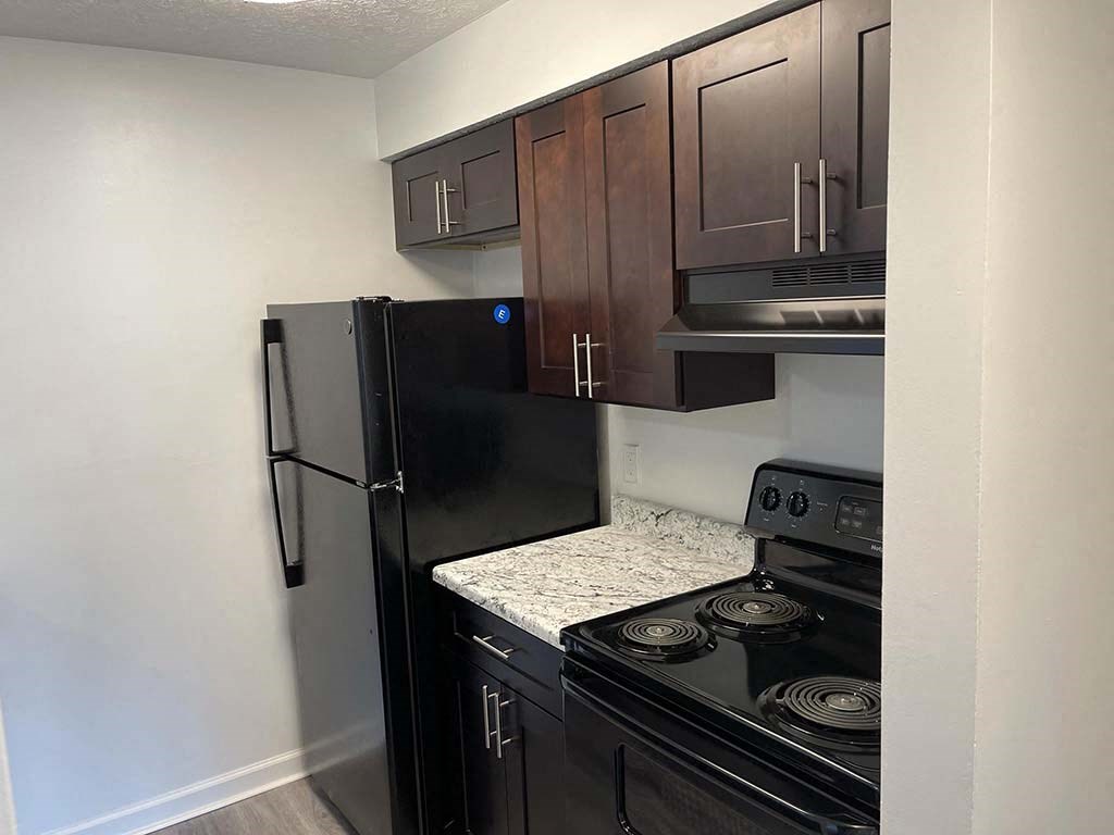 Modern spacious kitchen at Camelot East Apartments, Fairfield, OH, 45014