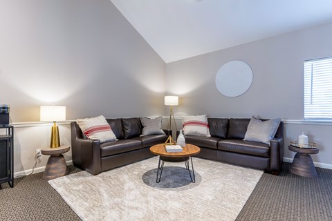 Modern Living Room at Crestview at Louisville Apartments, Kentucky