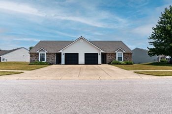 Duplex with one-car attached garage at Barton Farms in Greenwood, IN