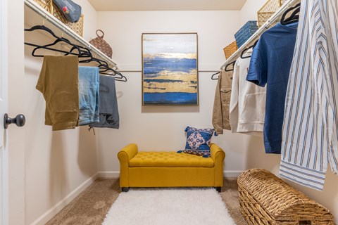Built In Shelving In Closet at Crestview at Louisville Apartments, Louisville, Kentucky