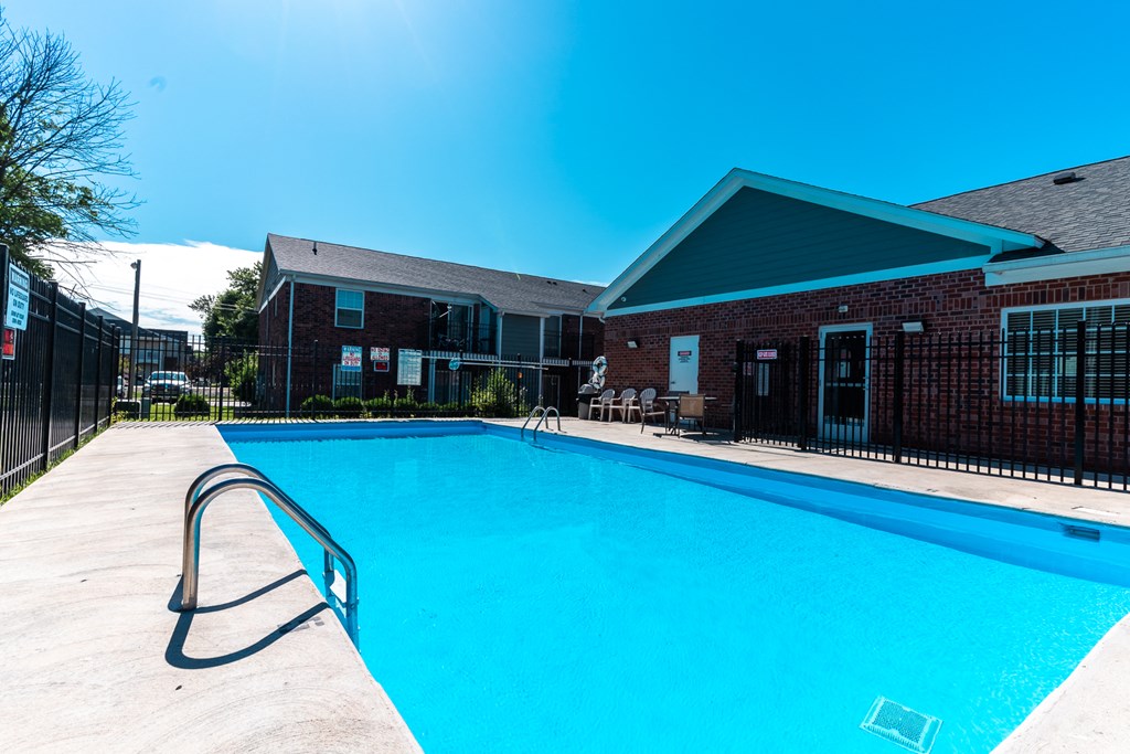 Glimmering Pool at Hamilton Square Apartments, Indiana