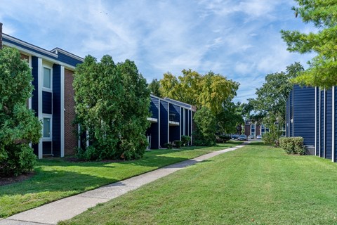 Lush Green Outdoor Spaces at Crestview at Louisville Apartments, Louisville, Kentucky