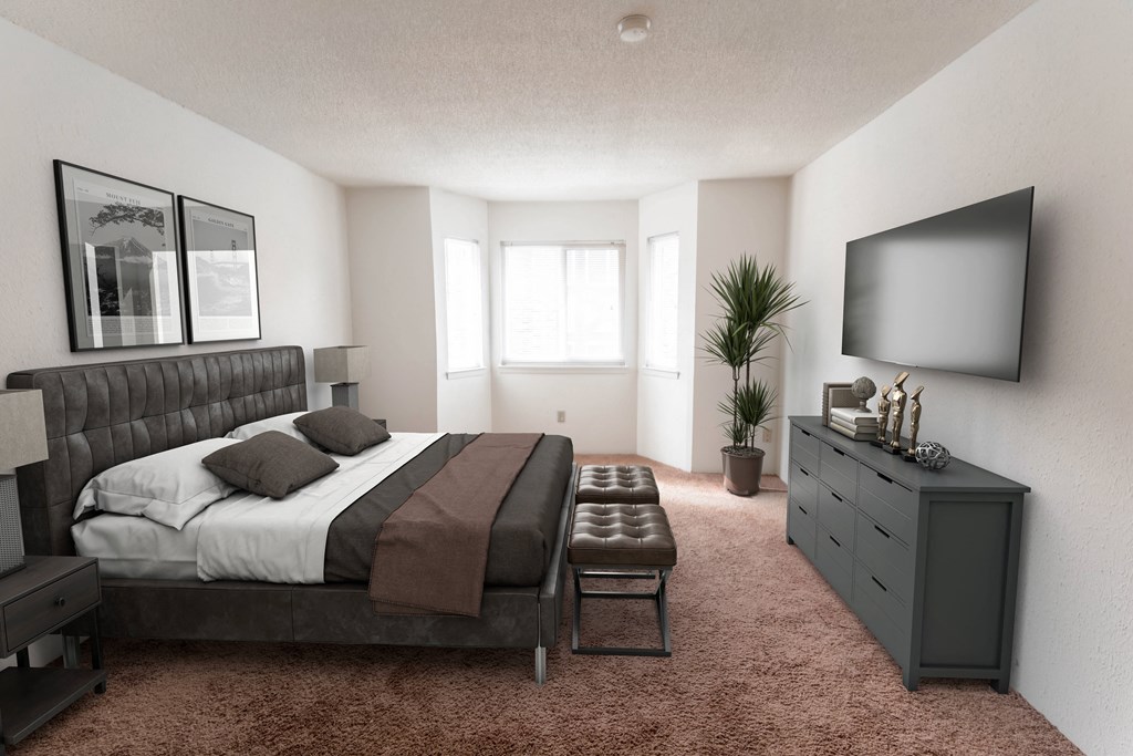 Bedroom Interior at Candlewyck Apartments, Kalamazoo, MI
