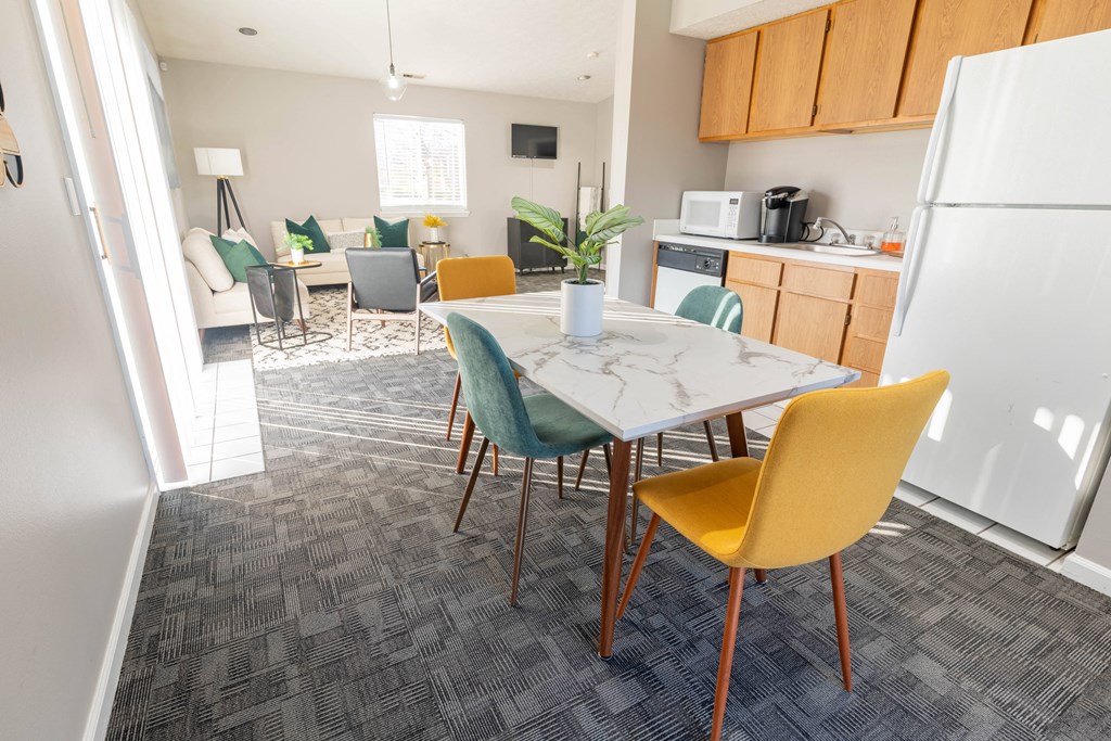 Kitchenette Clubhouse at Creekside Square Apartments, Indianapolis, IN, 46254