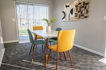 Elegant Dining Space Elegant Dining Space at Creekside Square Apartments, Indiana - Photo Gallery 4