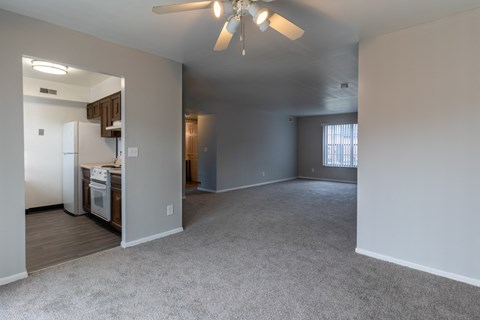 Living Area With Kitchen at Olde Towne Apartments, Ohio, 45042
