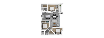 Luxury 3 Bed 2 Bath, 1,620 sqft, 3D Floorplan at The Whit in Indianapolis, IN 46204