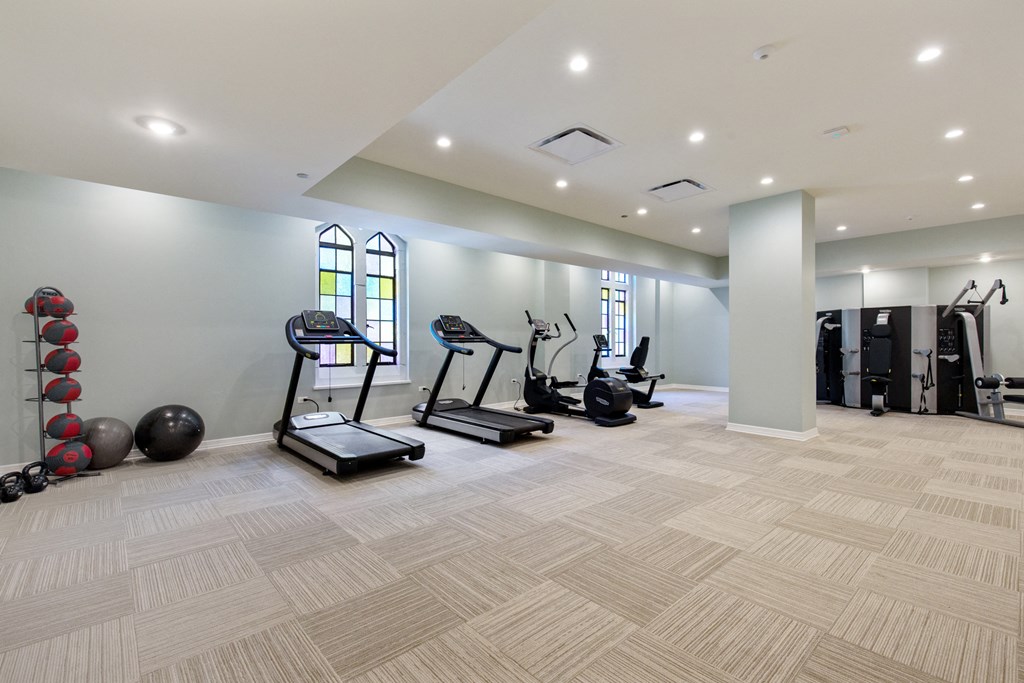 24-Hour Fitness Center at Park Heights by the Lake Apartments, Chicago, 60649