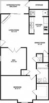 EAGLE 1 Bedroom 1 Bathroom with Den