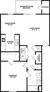 LARK 1 Bedroom 1 Bathroom