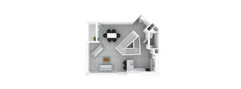 Luxury 3 Bed 3.5 Bath, 1,620 sqft, 3D Floorplan at The Whit in Indianapolis, IN 46204