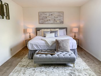 Spacious master bedroom at Lake Marina Apartments in Indianapolis, IN - Photo Gallery 2