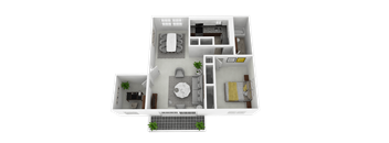 1 bedroom, 1 bathroom plus den at Olde Towne Apartments in Middletown, OH