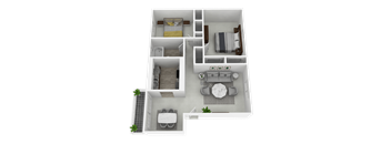 Spacious two bedroom, 1 bathroom at Olde Towne Apartments in Middletown, OH