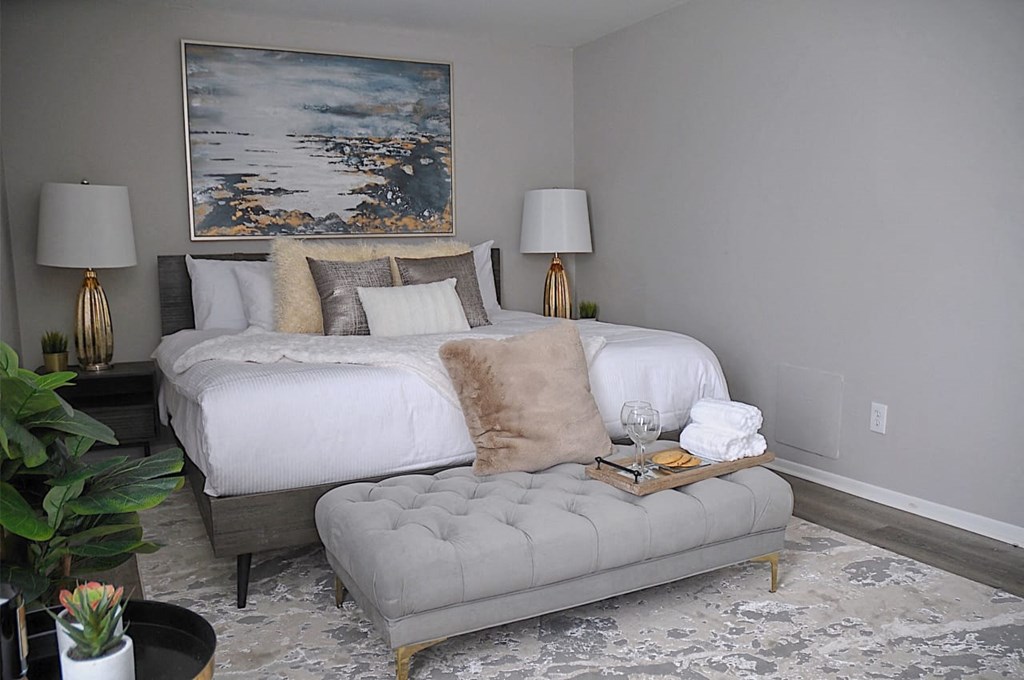 Spacious bedroom at Pickwick Farms Apartments in Indianapolis, IN 46260