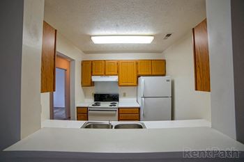 Refrigerator at Creekside Square Apartments, Indiana