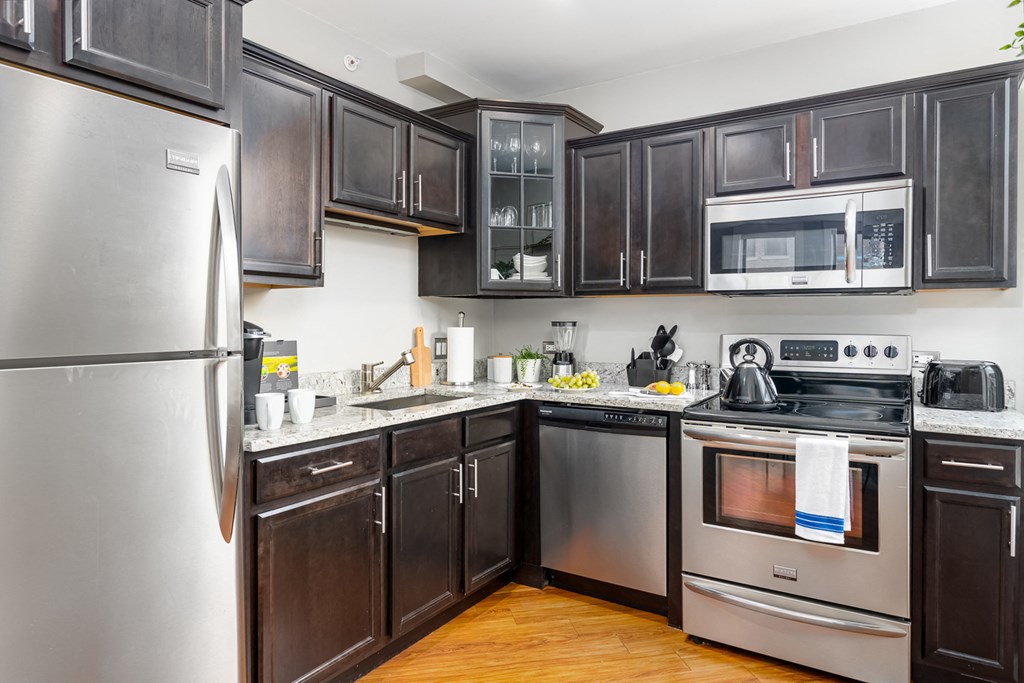 Well Organized Kitchen at Somerset Place Apartments, Illinois, 60640