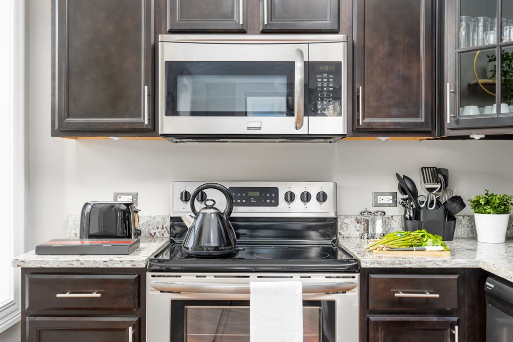 Fitted Kitchen at Somerset Place Apartments, Chicago, 60640