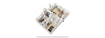 3 Bedroom 2 Bathroom, 1,250 sq ft, The Lakefront floor plan at Creekside at Meadowbrook in Lowell, IN 46356