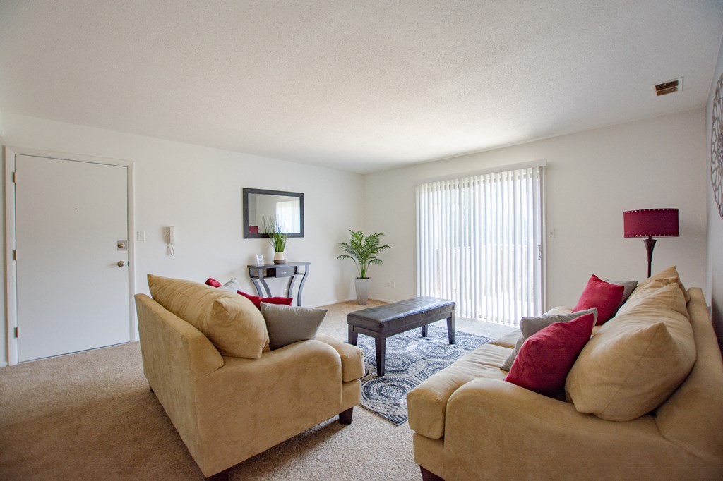 Resort Style Living Rooms at The Lodge Apartments, Indiana