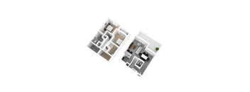 Luxury 3 Bed 2 Bath, 1,820 sqft, 3D Floorplan at The Whit in Indianapolis, IN 46204