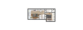 1 BED/1 BATH GARDEN A