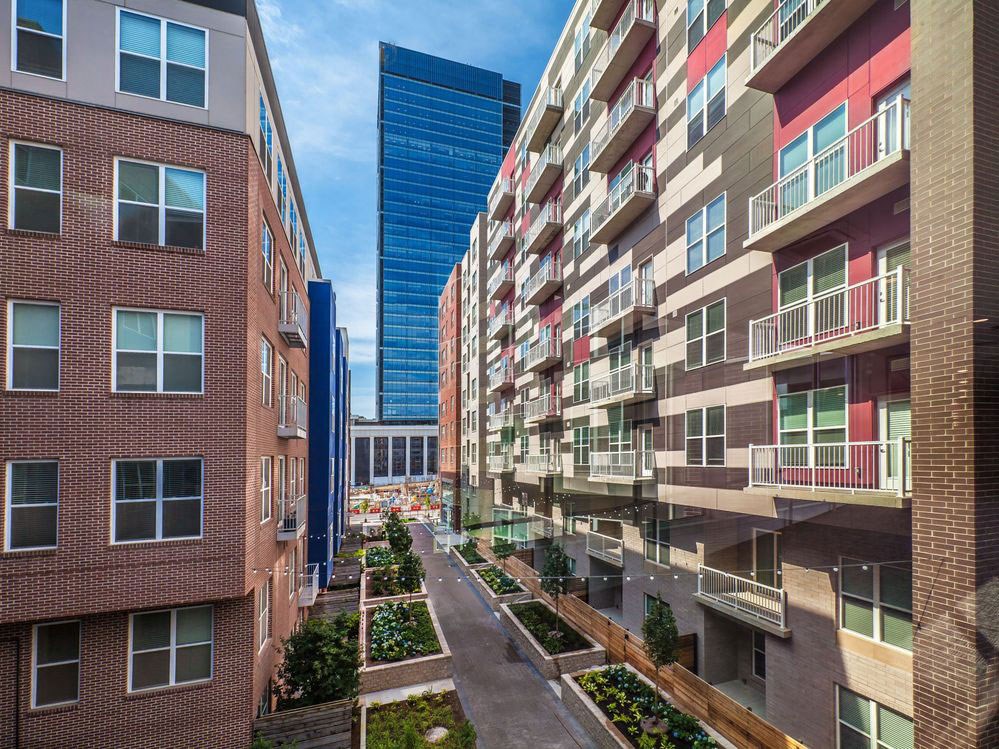 Building exterior at The Whit Apartments, Indianapolis, IN