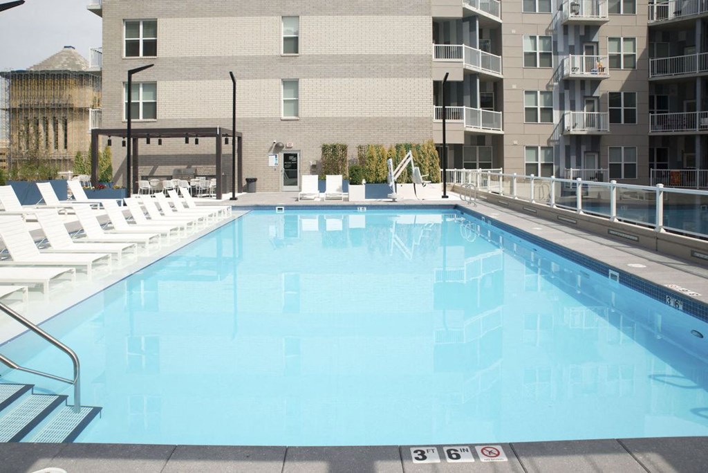 Pool at The Whit Apartments, Indianapolis, IN, 46204