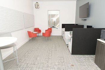 Resident Work Space Area at The Whit Apartments, Indianapolis, IN, 46204 - Photo Gallery 53