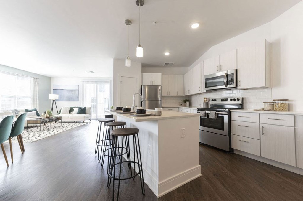 Kitchen and Dining Area at The Whit Apartments, Indiana, 46204