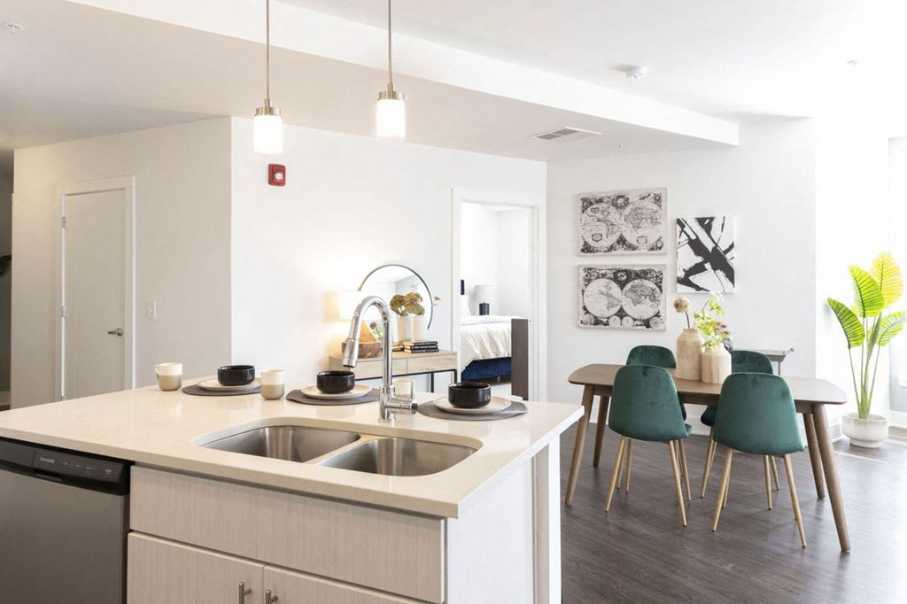 Kitchen at The Whit Apartments, Indiana